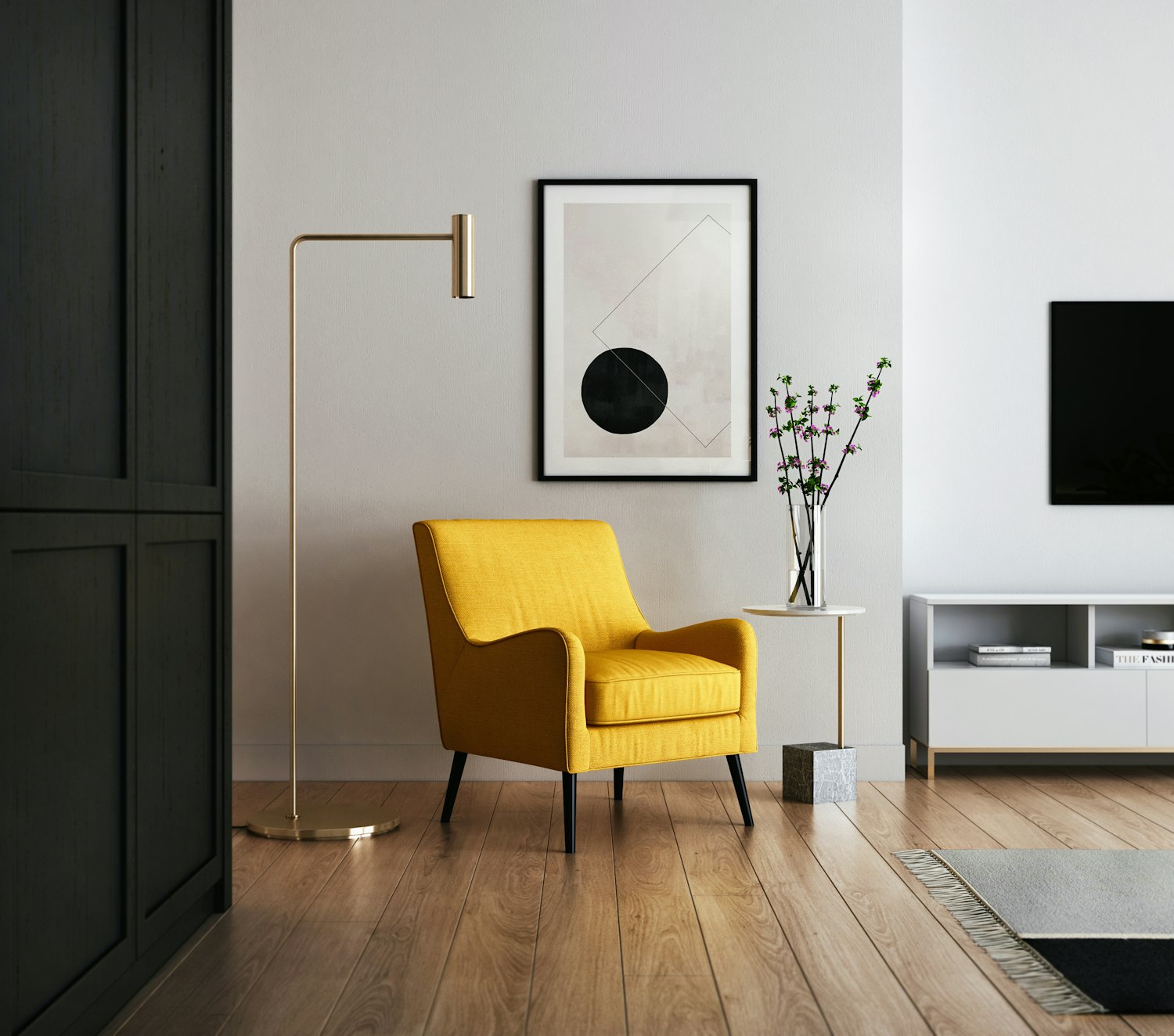 The consultation suite in warm side-light